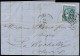 Let EMISSION DE BORDEAUX - 45C  20c. Bleu, T II, R III, PERCE En LIGNES, Obl. GC 532 S. LAC, Càd BORDEAUX 25/1/71, TB - 1849-1876: Classic Period