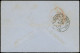 Let EMISSION DE BORDEAUX - 46B  20c. Bleu, T III, R II, PAIRE Obl. GC 3547 S. Env., Càd T24 Ste CHRISTINE 7/4/71, Arr. N - 1849-1876: Classic Period