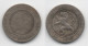 + BELGIQUE  + 5 ET 10 CENTIMES 1862 + - 5 Cents