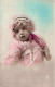 FANTAISIE - Bébé - Fille - Robe - Chapeau Atypique - Carte Postale Ancienne - Babies