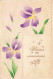FETES & VOEUX - Anniversaire - Heureux Anniversaire - Fleurs - Carte Postale Ancienne - Anniversaire