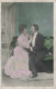 FANTAISIE - Couple - Homme - Femme - Robe - Costume - Carte Postale Ancienne - Autres & Non Classés