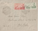 ESPAGNE - 1946 - PRIMER VUELO MADRID - NEW YORK  ! - ENVELOPPE POSTE AERIENNE => USA - Lettres & Documents