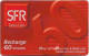 Reunion - SFR - SFR Red Diagonal Values, Normal Zero 0, Exp.12.2002, GSM Refill 60Min, Used - Reunion