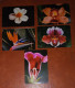 5 Calendriers De Poche Fleurs - Petit Format : 1981-90