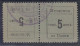 ITALIA - UDINE - Sassone 1c- Segnatasse Provvisorio - Usato Coppia Tete-beche - Firmato Diena - Udine