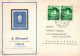 (RECTO / VERSO) CARTE LIECHTENSTEIN A. KLIEMAND BRIEFMARKENVERSAND VADUZ EN 1938 - Cartas & Documentos