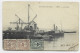 NOUVELLE CALEDONIE CARTE THIO LA RADE + 1C+2C PAIRE CACHET BLEU NOUMEA 1906 - Briefe U. Dokumente