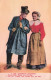 FOLKLORE - Costumes - Les Amoureux Sarthois - Fantaisie - Carte Postale Ancienne - Trachten