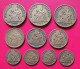 Lot De 10 Pièces Différentes 2F, 1F, 50 Centimes CCI Domard 1921 à 1927 - Other & Unclassified