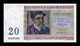 Bélgica Belgium 20 Francs 1950 Pick 132a Sc Unc - Other & Unclassified