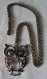 HIBOU Porte-bonheur Avec Chaîne - Vintage - Pendants