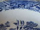 Delcampe - Piatto Da Portata Willow Ceramica Blu E Bianco - Staffordshire