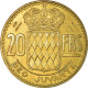 Monnaie, Monaco, Rainier III, 20 Francs, Vingt, 1950, TTB+, Aluminum-Bronze - 1949-1956 Francos Antiguos