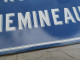 Delcampe - Ancienne Plaque De Rue Émaillée RUE DU CHEMINEAU - Targhe Smaltate (a Partire Dal 1961)