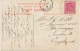 CEYLON / GB VILLAGE POSTMARKS 1907 CDS 22mm MIS-SORT Arrival Postmark (CBP 9/16) LONDON / 79 On Postcard From Ceylon Bat - Covers & Documents