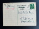 GERMANY THURINGEN 1945 POSTCARD GERA TO TUBINGEN 07-11-1945 DUITSLAND DEUTSCHLAND - Entiers Postaux