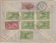 MADAGASCAR - 1938 - 3F GALLIENI X 6 ! RARE / ENVELOPPE Par AVION De MAJUNGA => PARIS - Lettres & Documents