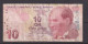 TURKEY - 2009 10 Lirasi Circulated Banknote As Scans - Turkey