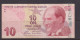 TURKEY - 2009 10 Lirasi Circulated Banknote As Scans - Turquie