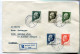 YUGOSLAVIA 1967-68 Five Registered Covers With Tito Definitives.. - Brieven En Documenten