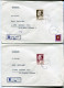 YUGOSLAVIA 1967-68 Five Registered Covers With Tito Definitives.. - Storia Postale