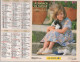 CALENDRIER ANNEE 2004, COMPLET, JEUNE GARCON ET CHATON DANS UN PANIER, JEUNE FILLE ET  CHATONS COULEUR  REF 13863 - Grand Format : 2001-...