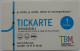 Ticket TBM Bordeaux (33/Gironde) - Bus / Tramway / Bateau - Tickarte Rechargeable - 1 Voyage Texte Bleu - Ticket Utilisé - Europa