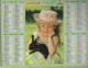 CALENDRIER ANNEE 2006, COMPLET, JEUNE FILLE AVEC CHIENS, JEUNE FILLE ET LAPIN COULEUR  REF 13865 - Grand Format : 2001-...