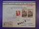 DG5   FRANCE   BELLE LETTRE REBUT  1953  PARIS A CARACAS VENEZUELA . +  +AEROPHILATELIE + - Premiers Vols