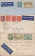 CANADA - 1948/1949 - 3 ENVELOPPES Par AVION De EDMONTON/VANCOUVER/CORNWALL => NICE - Storia Postale