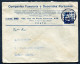 RC 26738 PORTUGAL ENVELOPPE A ENTETE COMPAGNIE FUNERAIRE ILLUSTRÉE D'UN CORBILLARD AU VERSO LETTRE POUR LA FRANCE - Covers & Documents