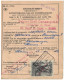 TR283 S/GETUIGSCHRIFT - CERTIFICAT ABTS Ouvrier Merchtem > Haren Belgian Shell Obl. C.F. Merchtem 1952 Croix St André - Documenti & Frammenti