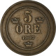 Monnaie, Suède, Oscar II, 5 Öre, 1907, TTB, Bronze, KM:770 - Suède