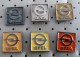 OPEL Car Logo 6 Different Vintage Pins Badge - Opel