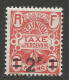 REUNION TAXE N° 14 NEUF*  CHARNIERE / Hinge / MH - Timbres-taxe