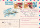 RUSSIE--URSS--1968-Entier Avec Complément Affranchissement Tp Lénine (avion).....destiné à Tours (France) - Storia Postale