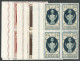 Luxembourg Luxemburg Mi.395/98 En Blocs De 4, Mi.397 Avec Variété Constante Plattenfehler MNH / ** 1945 Caritas - Variétés & Curiosités