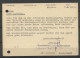 Germany Deutschland 1945 Stempel "Gebühr Bezahlt" Auf Firmenpostkarte REMSCHEID Geschäftlich RHEWUM - Emissioni D'emergenza Zona Britannica