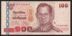 100 Baht Serie 15 Typ II Sign. 78 7H 0247987 Thailand 2005 UNC - Tailandia