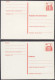 ⁕ Germany, Deutsche Bundespost Berlin 1977 ⁕ 2v MNH Postcard / P106 Official - Schloss Pfaueninsel - Cartes Postales - Neuves