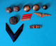 Militaria, écusson Tissu, , Boutons, Insignes, Divers, 2 Scans, LOT DE 10 - Andere & Zonder Classificatie