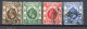 H-K  Yv. N° 99 à 101,104 ; SG N°100 To 102,105 Fil CA Mult (o) 1,2,4,10c George V Cote 2,15 Euro BE  2 Scans - Gebraucht