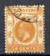 H-K  Yv. N° 102 ; SG N°103 Fil CA Mult (o) 6c Orange George V Cote 1,5 Euro BE  2 Scans - Usati