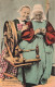 METIERS - Vieille Fileuse De Pontivy Au Rouet - Colorisé - Carte Postale Ancienne - Artesanal