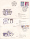 PORTELAIN  3 COVERS FDC  CIRCULATED 1977 Tchécoslovaquie - Brieven En Documenten