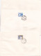 PORTELAIN  3 COVERS FDC  CIRCULATED 1977 Tchécoslovaquie - Covers & Documents