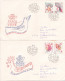 POST PRAGA 19778   2 COVERS FDC  CIRCULATED 1977 Tchécoslovaquie - Storia Postale