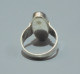 -BAGUE ANCIENNE ARGENT Poinçon 835 & 1 POISSON & OVALE En AMBRE BIJOU ANCIEN    E - Rings