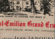 BELLE TOILE IMPRIMEE VIN JANOUEIX Château Le Castelot  St EMILION GRAND CRU 1998 Fermière à St Sulpice De Faleyrens - Alcohol